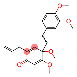 4-[2-(3,4-Dimethoxyphenyl)-1-methylethenyl]-4,5-dimethoxy-2-(2-propenyl)-2,5-cyclohexadien-1-one