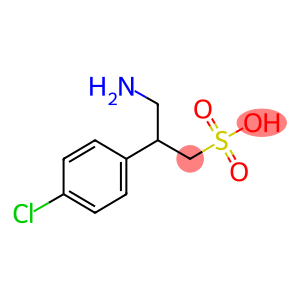 (RS)-3-amino-2-(4-chlorophenyl)propylsulfonic acid