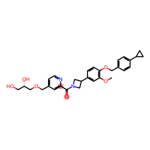 Methanone, [3-[4-[(4-cyclopropylphenyl)methoxy]-3-methoxyphenyl]-1-azetidinyl][4-[[(2S)-2,3-dihydroxypropoxy]methyl]-2-pyridinyl]-