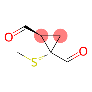 1,2-Cyclopropanedicarboxaldehyde, 1-(methylthio)-, (1S-cis)- (9CI)