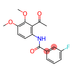 N-(2-乙酰基-3,4-二甲氧基苯基)-3-氟苯甲酰胺