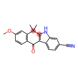 8-Methoxy-6,6-diMethyl-11-oxo-6,11-dihydro-5H-benzo[b]carbazole-3-carbonitrile