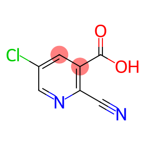 3-Pyridinecarboxylic acid, 5-chloro-2-cyano-