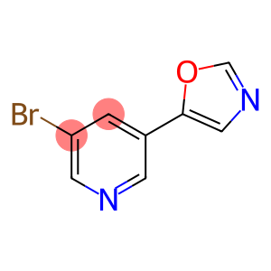 3-bromo-5-oxazol-5-yl-pyridine