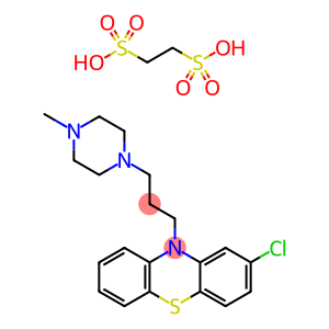 2-chloro-10-(3-(4-methyl-1-piperazinyl)propyl)phenothiazine1,2-ethanedisulfo