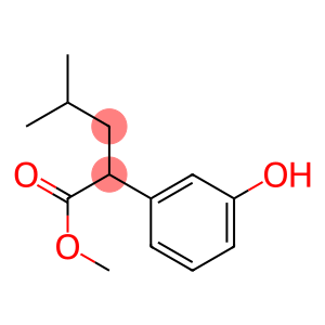 Benzeneacetic acid, 3-hydroxy-α-(2-methylpropyl)-, methyl ester