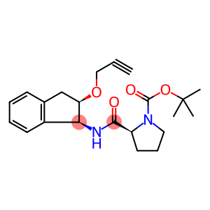1-Pyrrolidinecarboxylic acid, 2-[[[(1S,2R)-2,3-dihydro-2-(2-propyn-1-yloxy)-1H-inden-1-yl]amino]carbonyl]-, 1,1-dimethylethyl ester, (2S)-