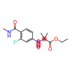 N-[3-氟-4-[(甲基氨基)羰基]苯基]-2-甲基丙氨酸乙酯
