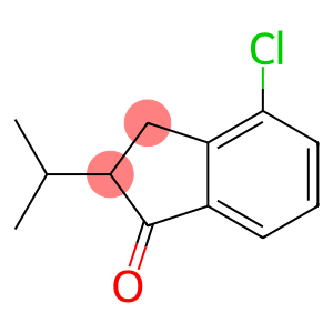 1H-Inden-1-one, 4-chloro-2,3-dihydro-2-(1-methylethyl)-