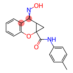 Benzo[b]cyclopropa[e]pyran-1a(1H)-carboxamide, 7,7a-dihydro-7-(hydroxyimino)-N-(4-methylphenyl)-