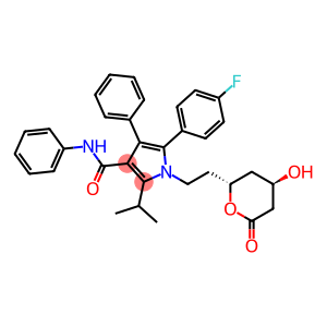 5-(4-fluorophenyl)-2-(1-methyl-ethyl)-N,4-diphenyl-1-[2-[(2R,4R)-tetrahydro-hydroxy-6-oxo-2H-pyran-2-yl]ethyl]-1H-pyrrole-3-carboxamide