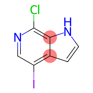1H-Pyrrolo[2,3-c]pyridine, 7-chloro-4-iodo-