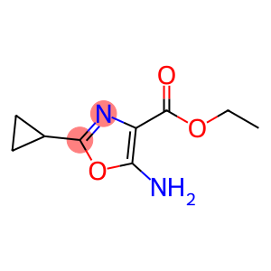 5-Amino-2-cyclopropyl-oxazole-4-carboxylic acid ethyl ester