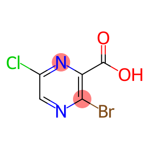 2-Pyrazinecarboxylic acid, 3-bromo-6-chloro-