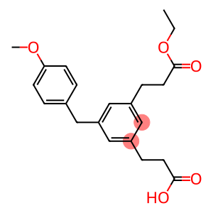 3-(3-(3-Ethoxy-3-oxopropyl)-5-(4-methoxybenzyl)phenyl)propanoic acid