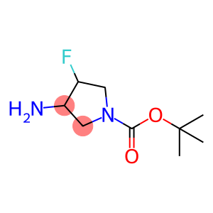 1-Pyrrolidinecarboxylic acid, 3-amino-4-fluoro-, 1,1-dimethylethyl ester
