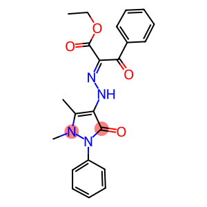 ethyl 2-[(1,5-dimethyl-3-oxo-2-phenyl-2,3-dihydro-1H-pyrazol-4-yl)hydrazono]-3-oxo-3-phenylpropanoate