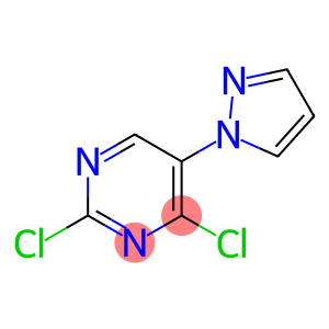 Pyrimidine, 2,4-dichloro-5-(1H-pyrazol-1-yl)-