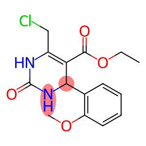 5-Pyrimidinecarboxylic acid, 6-(chloromethyl)-1,2,3,4-tetrahydro-4-(2-methoxyphenyl)-2-oxo-, ethyl ester