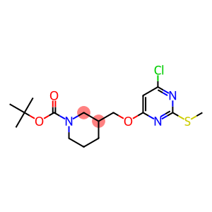 3-(6-氯-2-甲硫基嘧啶-4-基氧基甲基)-哌啶-1-羧酸叔丁基酯