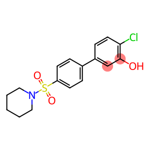 2-Chloro-5-[4-(piperidin-1-ylsulfonyl)phenyl]phenol