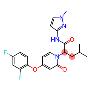 2-(4-(2,4-difluorophenoxy)-2-oxopyridin-1(2H)-yl)-4-Methyl-N-(1-Methyl-1H-pyrazol-3-yl)pentanaMide