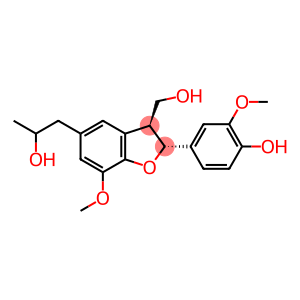 5-Benzofuranpropanol, 2,3-dihydro-2-(4-hydroxy-3-methoxyphenyl)-3-(hydroxymethyl)-7-methoxy-, (2R,3S)-