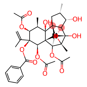 3a,5-Methano-3aH-benzo[d]cyclopent[b]oxepin-3,6,7,8,9,10a,11(5H)-heptol, decahydro-2,5,10-trimethyl-8-(1-methylethenyl)-, 6,7,9-triacetate 8-benzoate, (2S,3S,3aR,5S,6S,6aS,7R,8S,9S,10R,10aR,10bS,11R)-