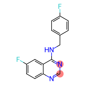 6-Fluoro-N-[(4-fluorophenyl)methyl]quinazolin-4-amine