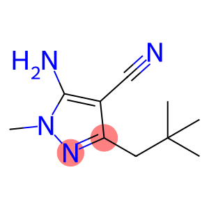 5-amino-1-methyl-3-neopentyl-1H-pyrazole-4-carbonitrile
