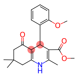 methyl 4-(2-methoxyphenyl)-2,7,7-trimethyl-5-oxo-1,4,5,6,7,8-hexahydro-3-quinolinecarboxylate