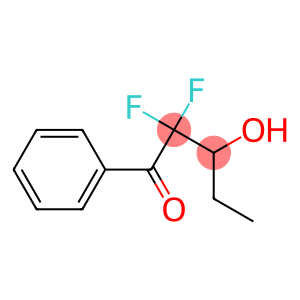 1-Pentanone, 2,2-difluoro-3-hydroxy-1-phenyl-, (-)- (9CI)