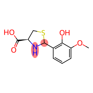 (4S)-2-(2-Hydroxy-3-methoxyphenyl)-1,3-thiazolidine-4-carboxylic acid