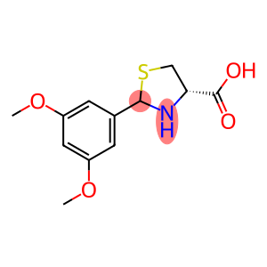 (4S)-2-(3,5-二甲氧苯基)-1,3-噻唑烷-4-羧酸