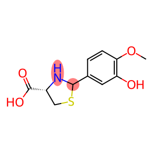 (4S)-2-(3-hydroxy-4-methoxy-phenyl)thiazolidine-4-carboxylic acid