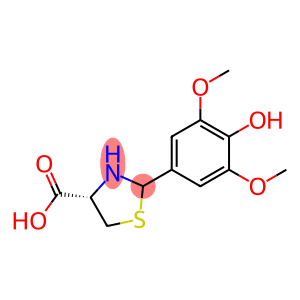 (4S)-2-(4-羟基-3,5-二甲氧苯基)-1,3-噻唑烷-4-羧酸