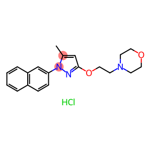 4-[2-[[5-甲基-1-(2-萘基)-1H-吡唑-3-基]氧基]乙基]吗啉盐酸盐