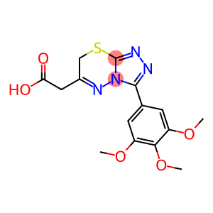 2-[9-(3,4,5-trimethoxyphenyl)-5-thia-1,2,7,8-tetrazabicyclo[4.3.0]nona -2,6,8-trien-3-yl]acetic acid