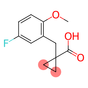 1-[(5-fluoro-2-methoxyphenyl)methyl]cyclopropane-1-carboxylic acid