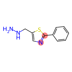 Thiazole, 5-(hydrazinylmethyl)-2-phenyl-