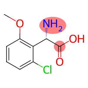 Benzeneacetic acid, α-amino-2-chloro-6-methoxy-, (αS)-