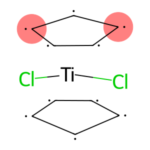 Bis(eta(sup5)-cyclopentadienyl)titanium dichloride