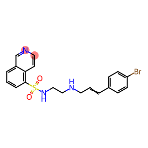N-[2-[[(E)-3-(4-bromophenyl)prop-2-enyl]amino]ethyl]isoquinoline-5-sulfonamide