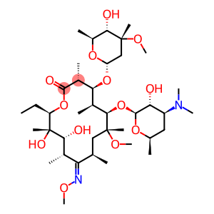 (3R,4S,5S,6R,7R,9R,11S,12R,13S,14R,Z)-6-(((2S,3R,4S,6R)-4-(dimethylamino)-3-hydroxy-6-methyltetrahydro-2H-pyran-2-yl)oxy)-14-ethyl-12,13-dihydroxy-4-(((2R,4R,5S,6S)-5-hydroxy-4-methoxy-4,6-dimethyltetrahydro-2H-pyran-2-yl)oxy)-7-methoxy-10-(methoxyimino)-3,5,7,9,11,13-hexamethyloxacyclotetradecan-2-one
