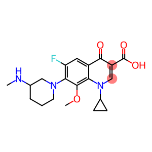 1-环丙基-6-氟-8-甲氧基-7-〔3-(甲胺基)哌啶-1-基〕-4-氧代-1,4-二氢喹啉-3-羧酸二水合物