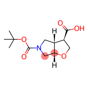 (3R,3aS,6aS)-5-(tert-butoxycarbonyl)hexahydro-2H-furo[2,3-c]pyrrole-3-carboxylic acid