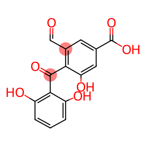 4-(2,6-dihydroxybenzoyl)-3-formyl-5-hydroxybenzoic acid