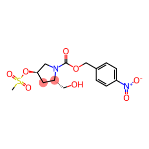 (2S,4R)-2-(Hydroxymethyl)-4-[(methylsulfonyl)oxy]-1-pyrrolidinecarboxylic acid (4-nitrophenyl)methyl ester[(4-nitrophenyl)Methyl] ester, (2S,4R)-