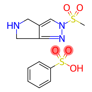 2-(Methylsulfonyl)-2,4,5,6-tetrahydropyrrolo[3,4-c]pyrazole benzenesulfonate
