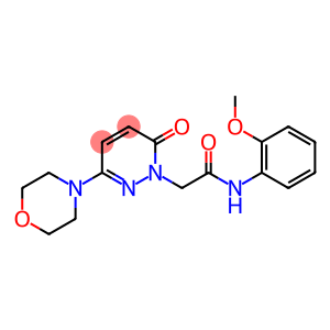 N-(2-methoxyphenyl)-2-[3-(morpholin-4-yl)-6-oxopyridazin-1(6H)-yl]acetamide